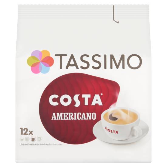 Tassimo Costa Americano Coffee Pods X12
