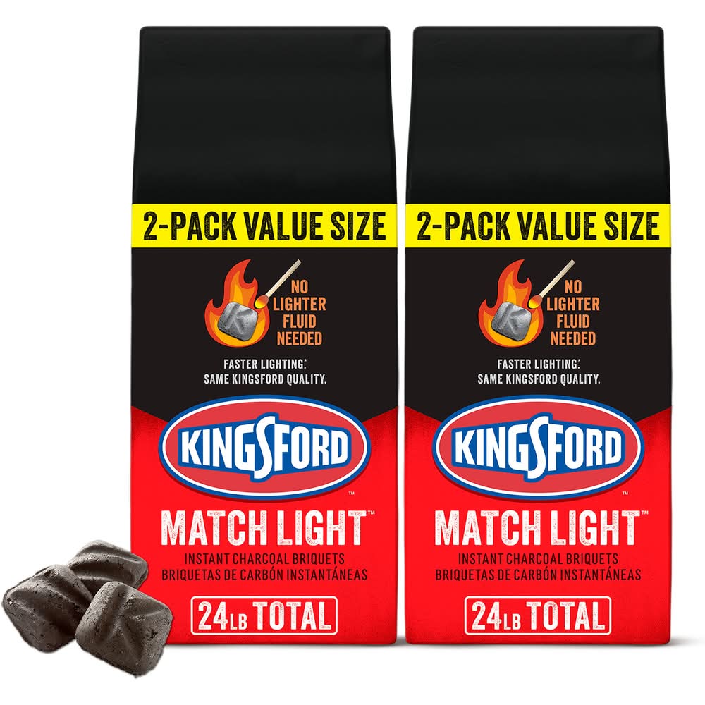 Kingsford Match Light 2 -Pack 12 Pound(s) Charcoal briquettes