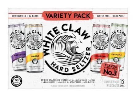 White Claw Hard Seltzer Variety pack, Assorted (12 x 12 fl oz)