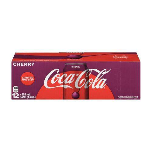 Coca-cola boisson gazeuse à la cerise (12x355ml) - cherry soft drink (12 x 355 ml)