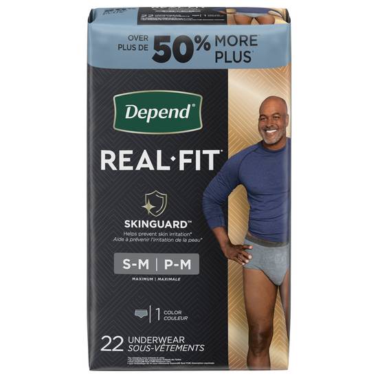 Depend Real Fit Incontinence Underwear For Men (small, medium 28–40)