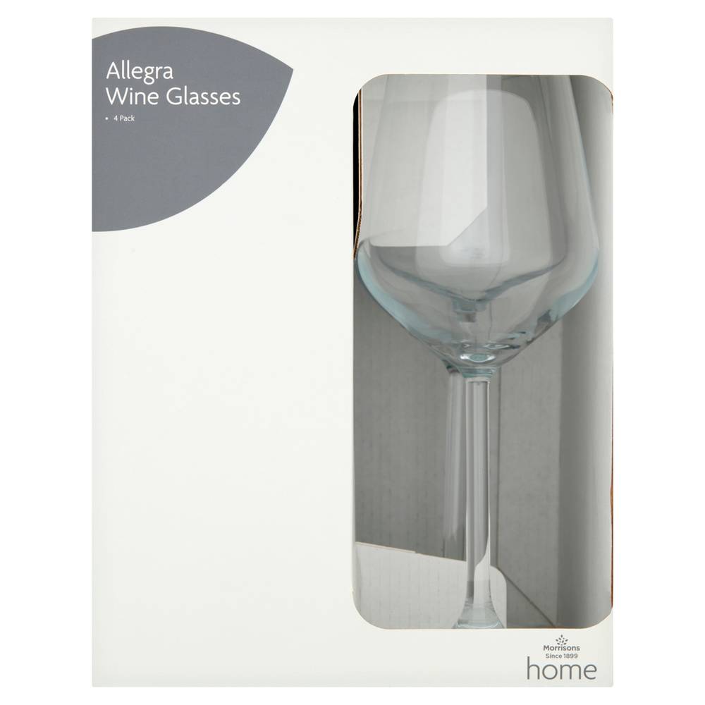 Morrisons Allegra Wine Glasses (4 pack)