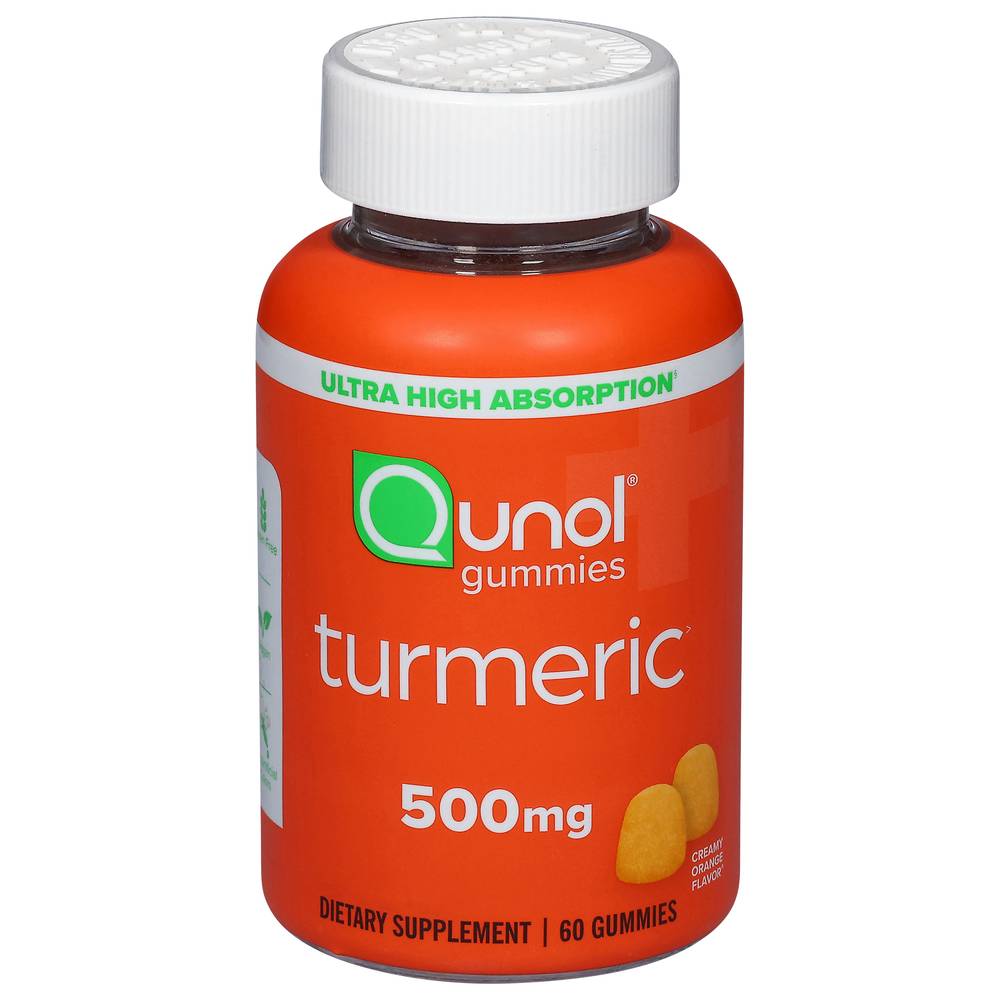 Qunol Orange Flavor 500 mg Turmeric Complex Gummies (60 ct)