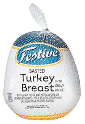 Festive Young Turkey Breast With Gravy Packet - 6 Lb