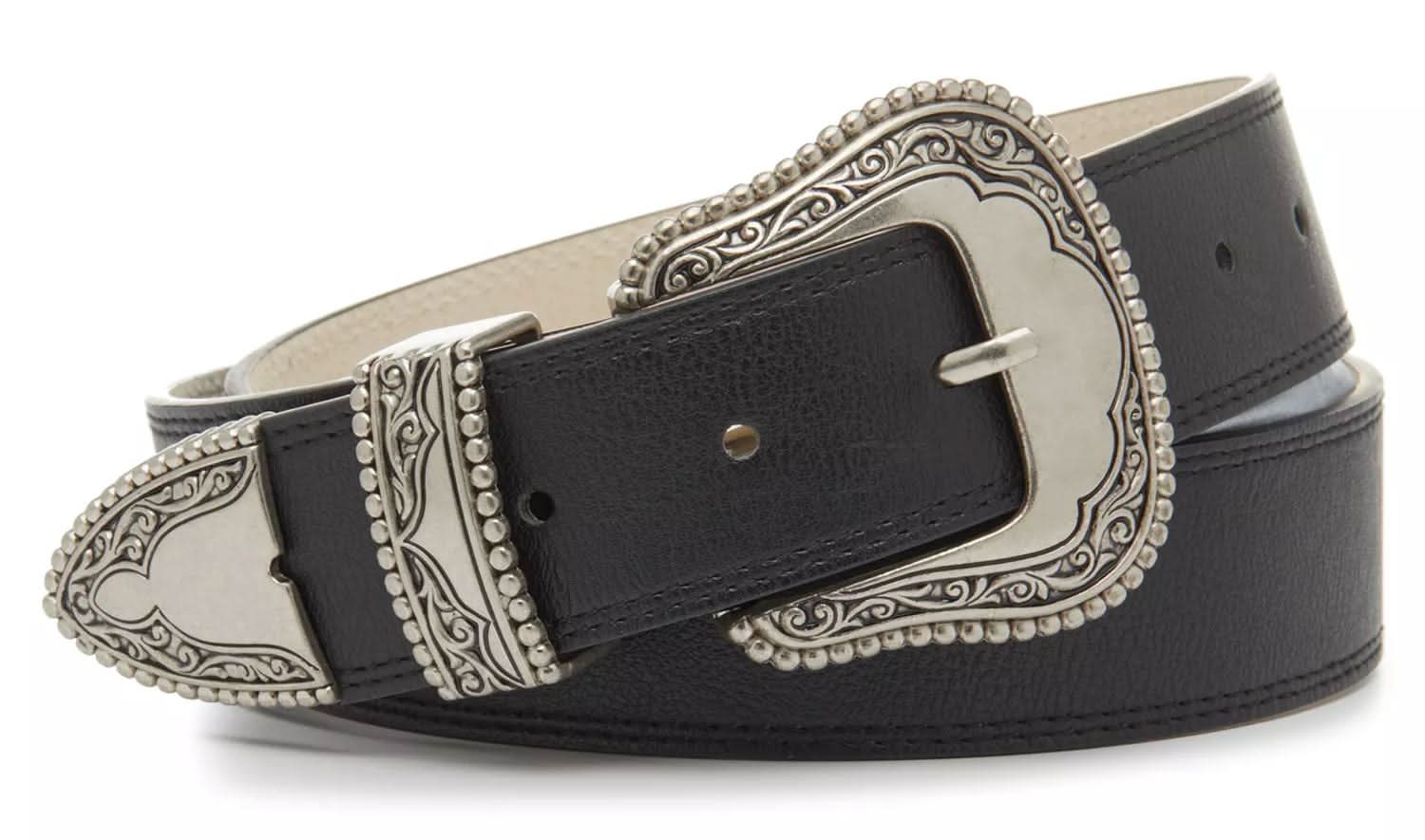 Vince Camuto Western Buckle Women's Belt (Black Large)