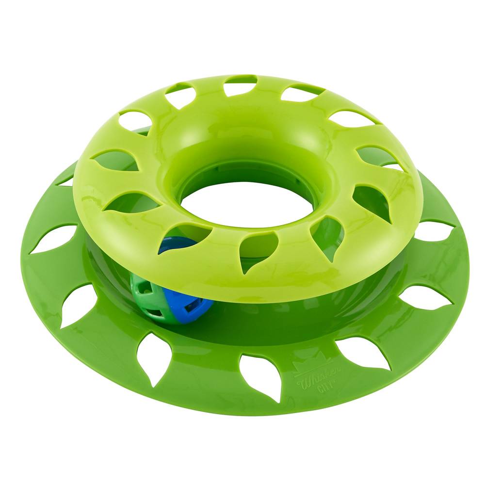 Whisker City Ball Track Cat Toy (green)