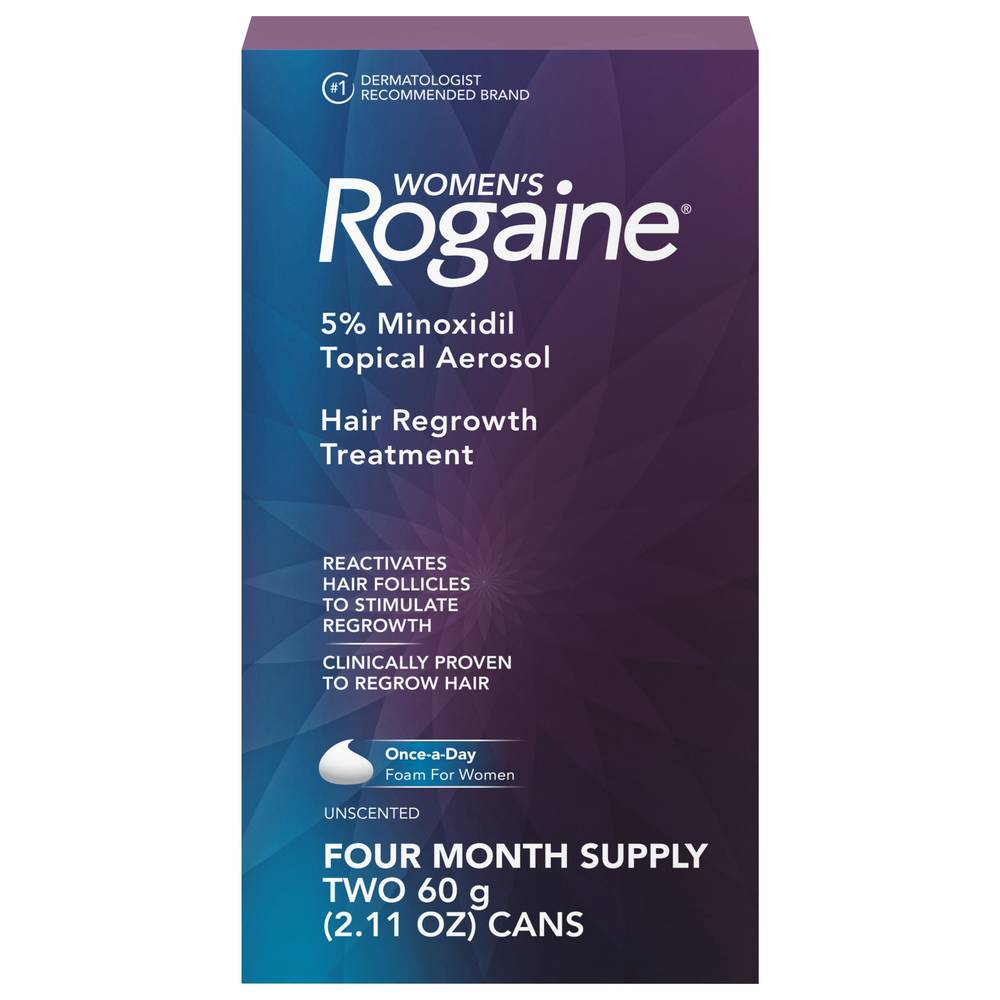 Rogaine Women's Unscented Hair Regrowth Treatment Foam (2 ct)