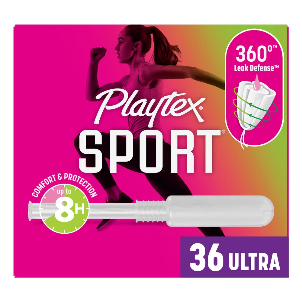 Playtex Sport Ultra Plastic Applicator Tampons (36 ct)