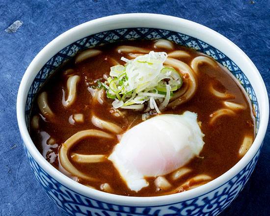 博多 温玉カレーうどん Hakata Curry Udon Noodles with Soft-Boiled Egg