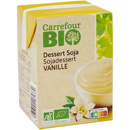 FID - Dessert bio au soja saveur vanille CARREFOUR BIO - la brique de 530g