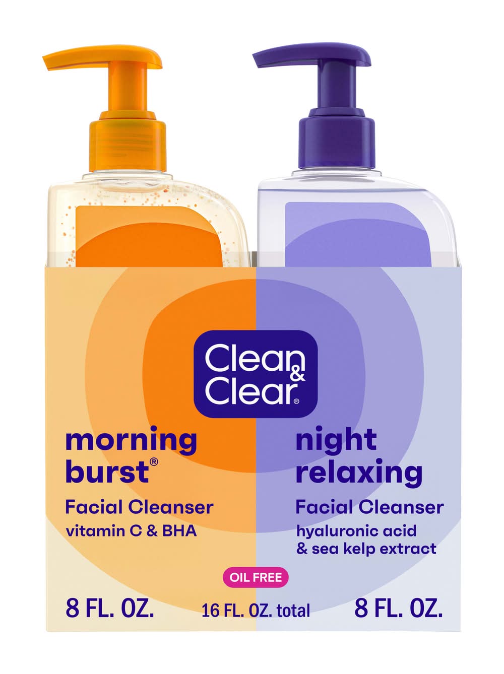 Clean & Clear Day/Night Cleanser (2 x 16 fl oz)