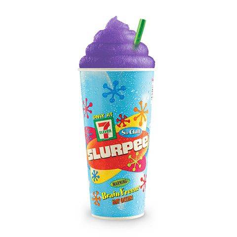 Mountain Dew Pitch Black Citrus Punch Slurpee - Medium