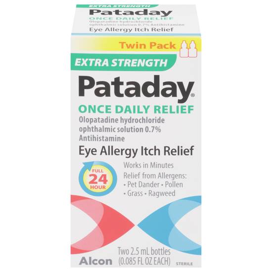 Pataday Twin pack Extra Strength Eye Allergy Itch Relief