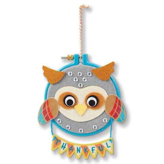 Thanksgiving Owl Hoop Craft Kit By Creatology