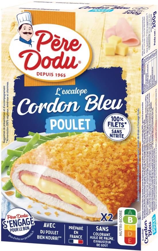 Père Dodu - Escalope cordon bleu de poulet (2 pièces)