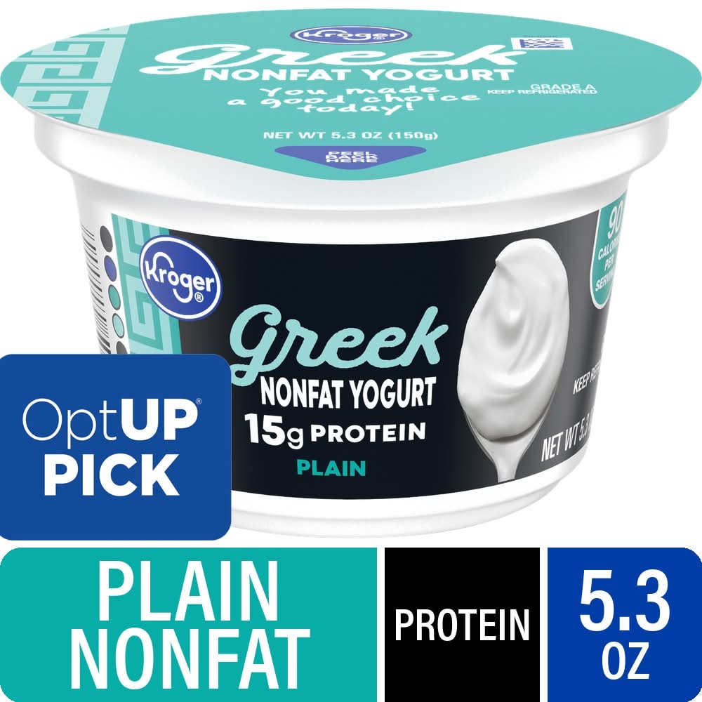 Kroger Plain Nonfat Greek Yogurt (5.3 oz)
