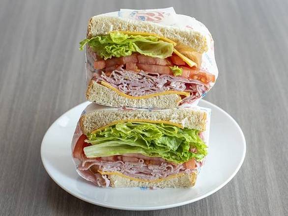 Sliced Ham Sandwich