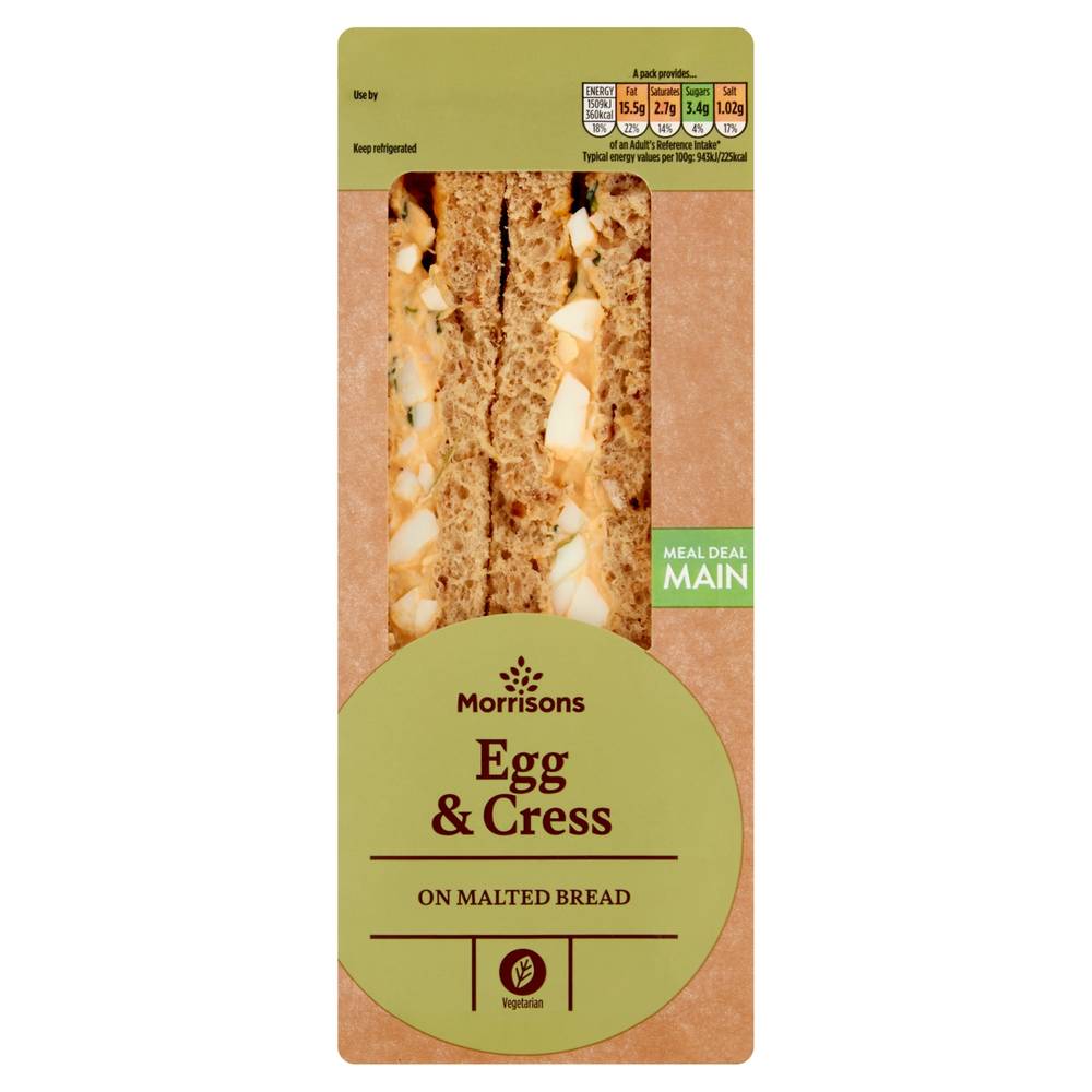 Morrisons Egg Mayo & Cress Sandwich