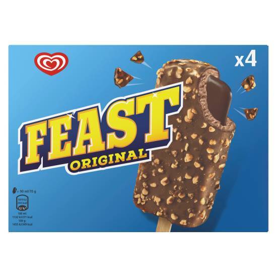 Feast Original Chunky Chocolate Ice Cream Stick (4 pack)