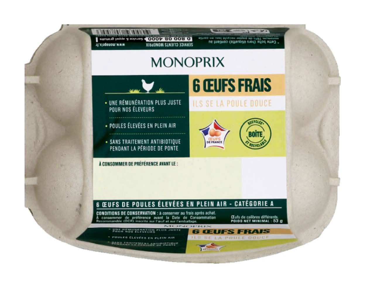 Monoprix - Œufs frais (6)