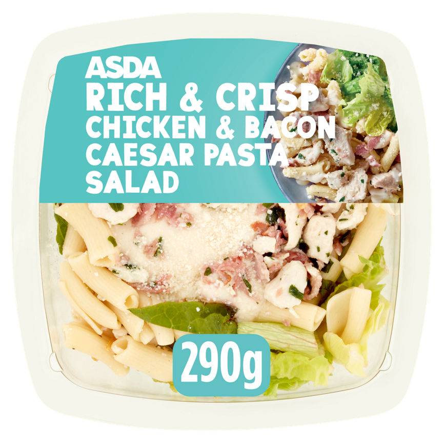 Asda Rich & Crisp Chicken & Bacon Caesar Pasta Salad 290g