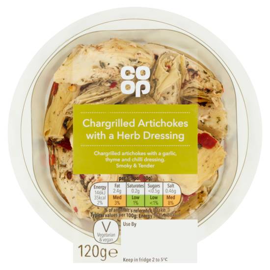 Co-Op Chargrilled Artichokes With a Herb Dressing (120g)