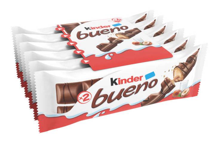 Kinder Bueno Gaufrette Enrobée de Chocolat Lot 3x2 258g