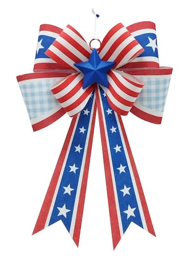 16.5" Stars & Stripes Bow Wall Decor By Celebrate It