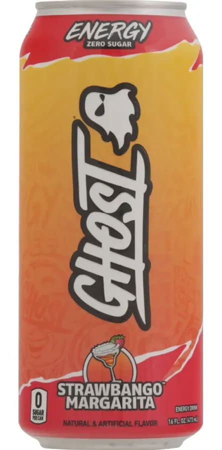 Ghost Zero Sugar Strawbango Margarita Energy Drink