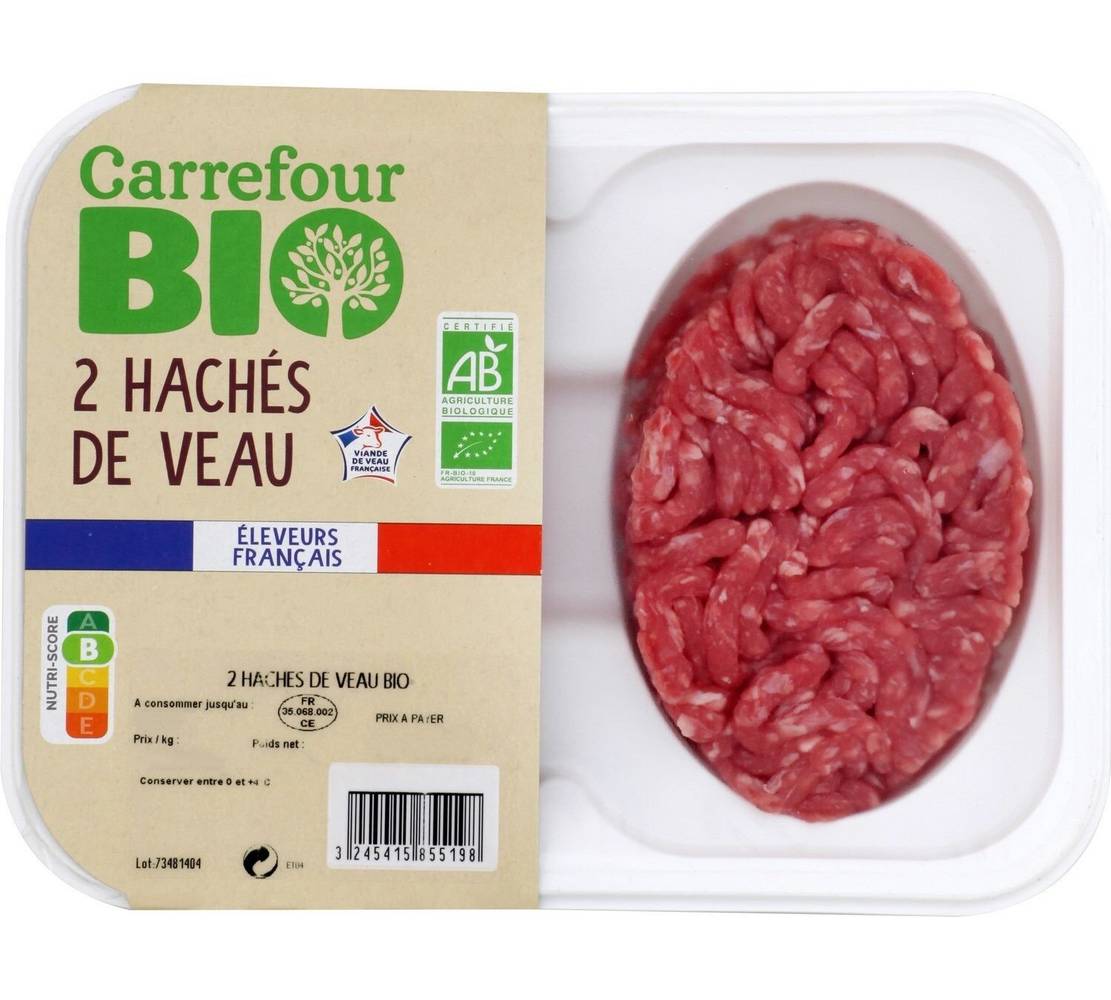 Carrefour Bio - Hachés de veau (2)