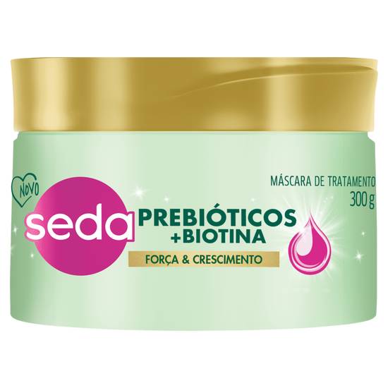 Seda máscara de tratamento prebióticos + biotina força & crescimento (300 g)