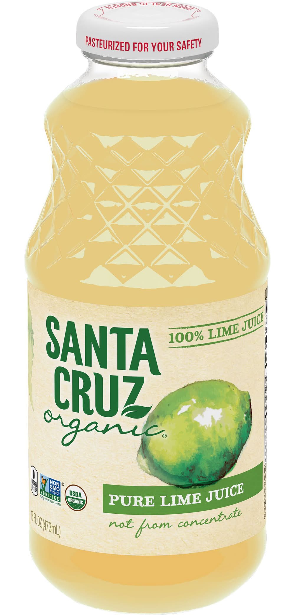 Santa Cruz Organic 100% Pure Lime Juice (16 fl oz)