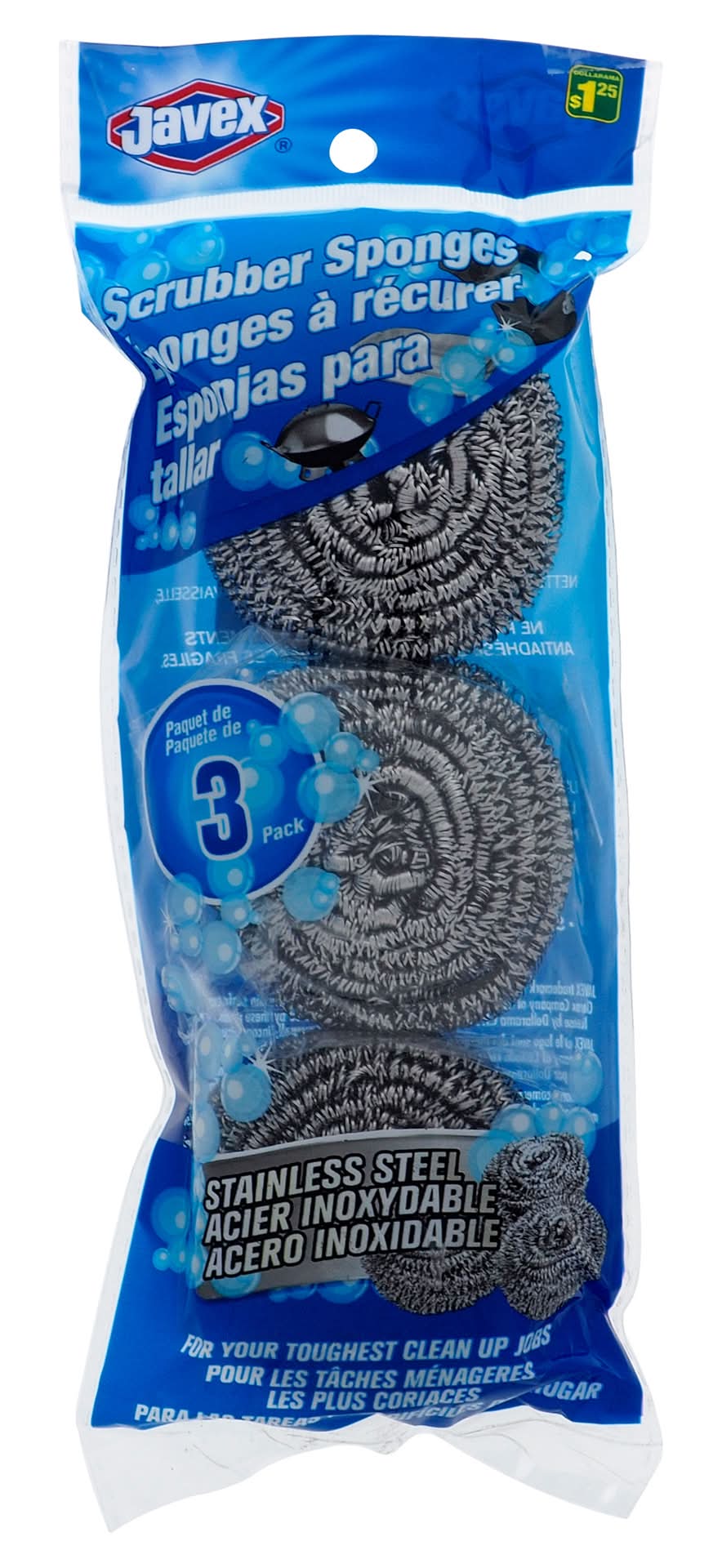 Javex Metallic Scouring Pads (3 ct)