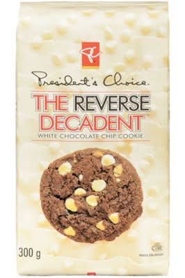 President's Choice The Reverse Decadent Cookies, White Chocolate Chip (300 g)