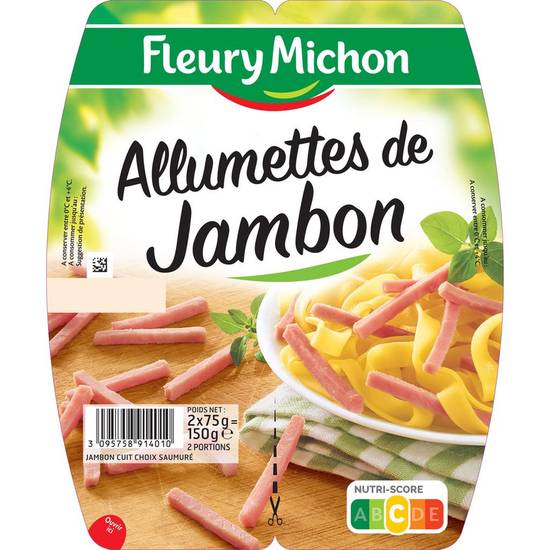 Allumettes de jambon Fleury michon 2x75g