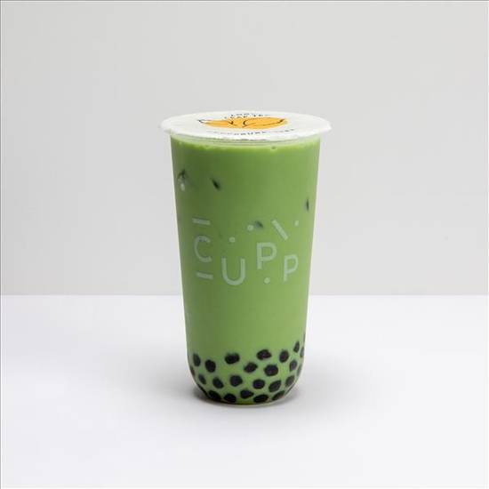 Hot Matcha Milk Tea-Large