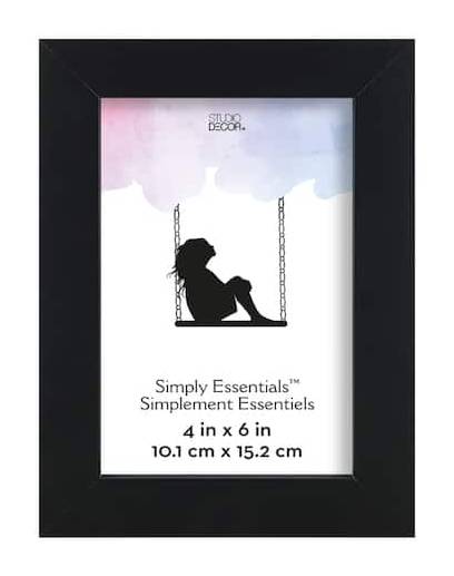 Studio Décor Simply Essentials Linear Frame, Assorted, Black
