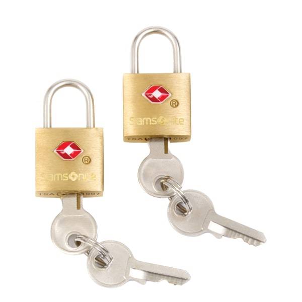 Samsonite Luggage Key Locks, Brass (2 pack)