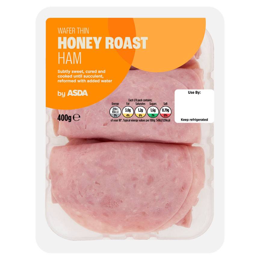 Asda Wafer Thin Honey Roast Ham 400g