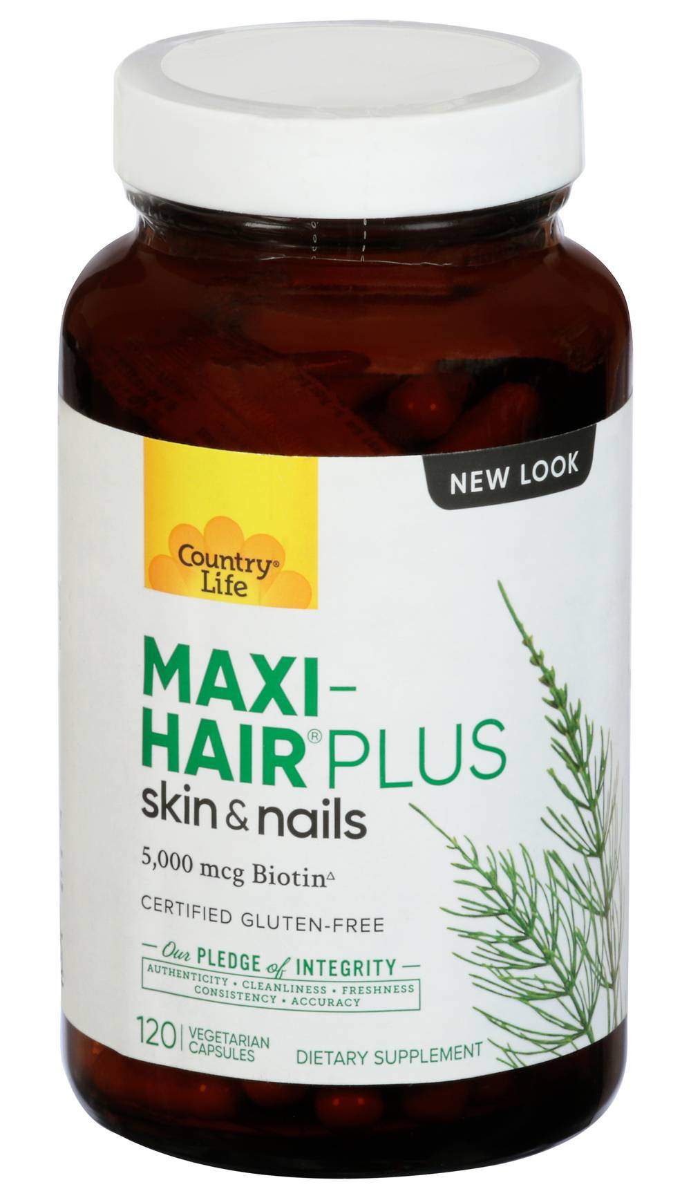 Country Life Maxi-Hair Plus 5000 Mcg Biotin Supplement (4.3 oz, 120 ct)
