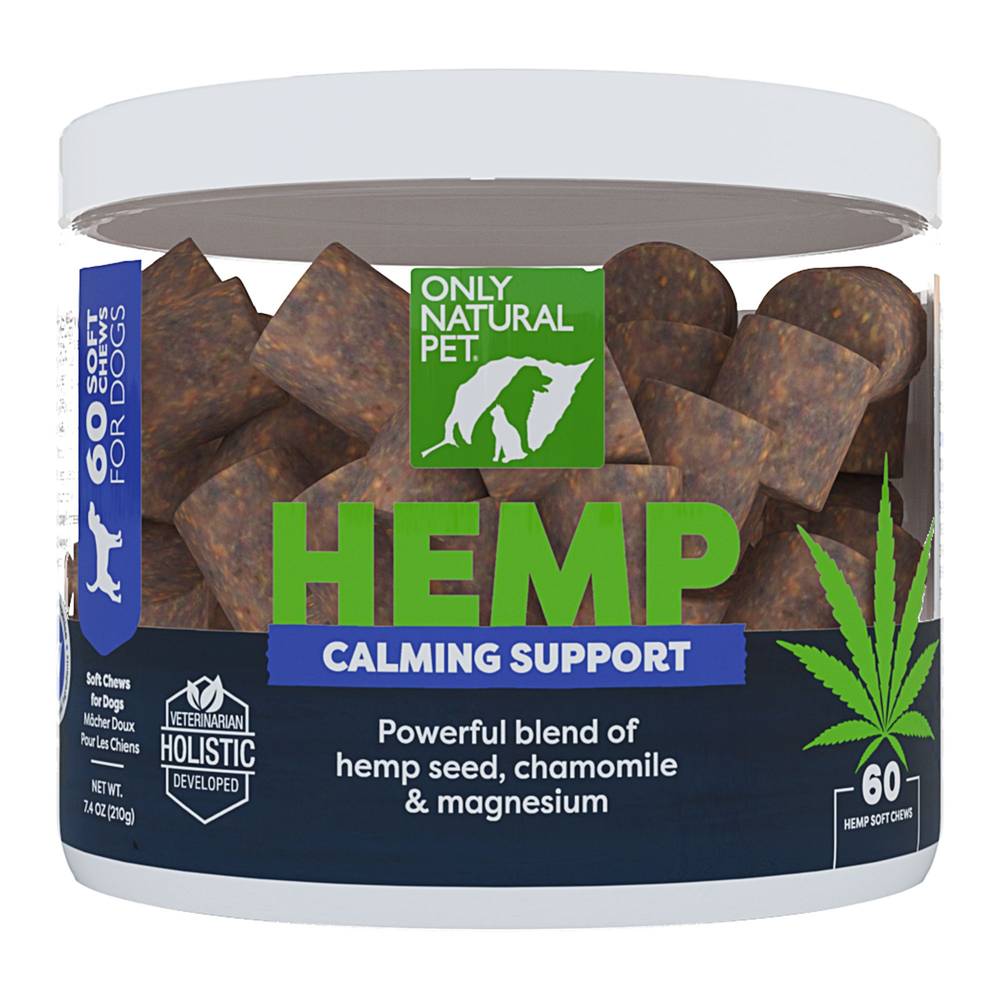 Only Natural Pet® Hemp Calming Support Soft Dog Chews (Size: 60 Count)