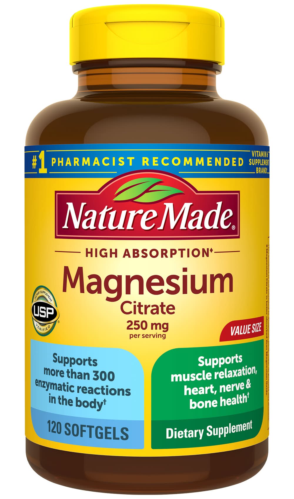 Nature Made Magnesium Citrate 250 mg (10.56 oz)