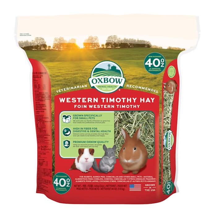 Oxbow Western Timothy Hay For Rabbits & Small Animals (40 oz)