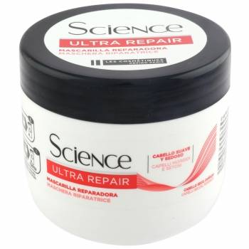 Mascarilla capilar reparadora para cabello seco y dañado Ultra Repair Science Les Cosmétiques 300 ml.