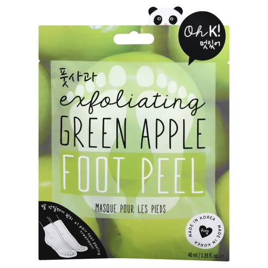 Oh K! Oh K Exfoliating Green Apple Foot Peel