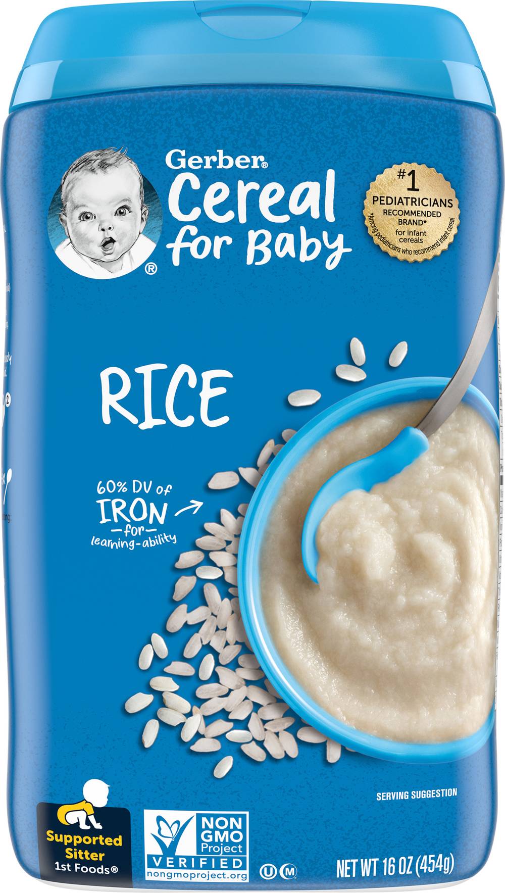 Gerber Cereal For Baby Single Grain Rice