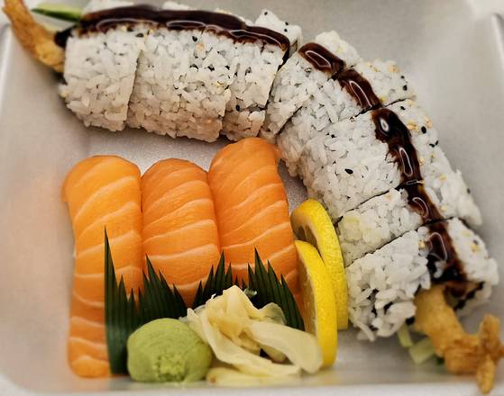 SS1. Dynamite roll 10pcs & Salmon Sushi 3pcs