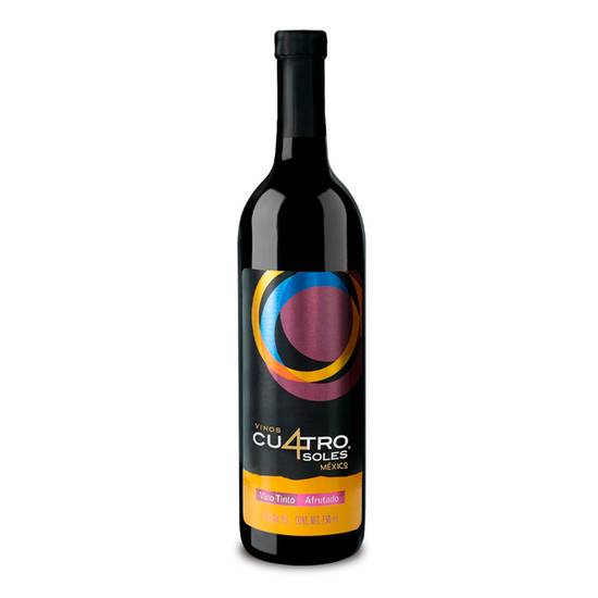 Cuatro Soles · Vino tinto afrutado blend (750 ml)