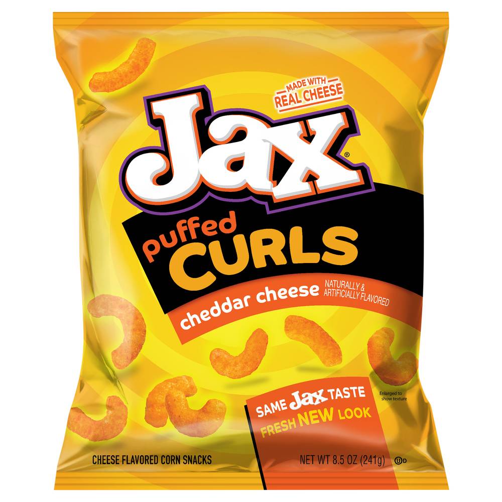 Bachman Jax Puffed Curls Real Cheddar Cheese Corn Snacks (8.5 oz)