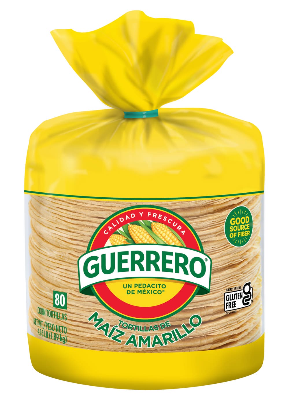 Guerrero De Maiz Amarillo Corn Tortillas (4.16 lbs, 80 ct)